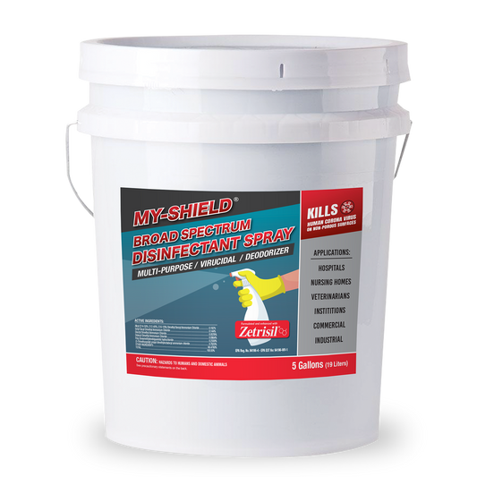 My-shield Broad Spectrum Disinfectant w/Zetrisil – (5 gallons)